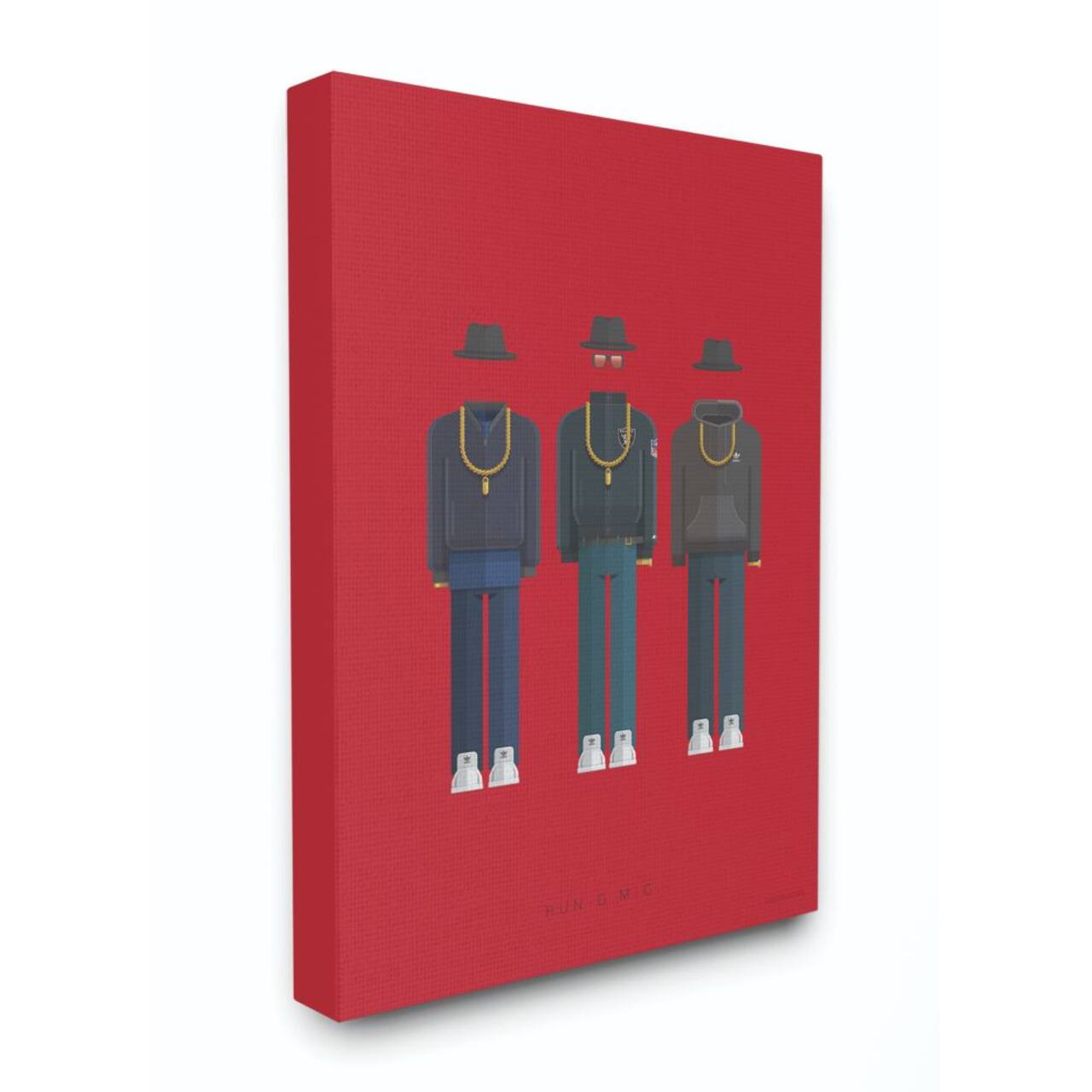 Stupell Industries Run DMC Fashion Design Canvas Wall Art